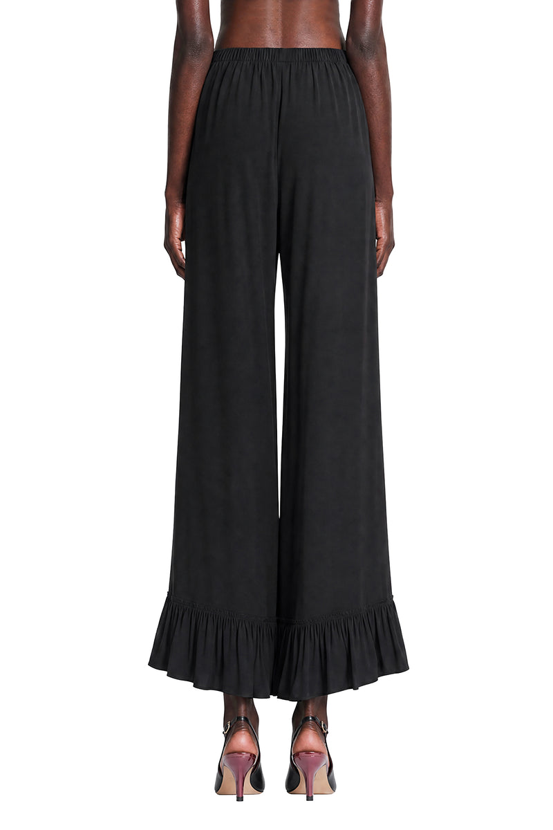 CHLOÉ Cropped Fluid Pants in Crepe de Chine woman