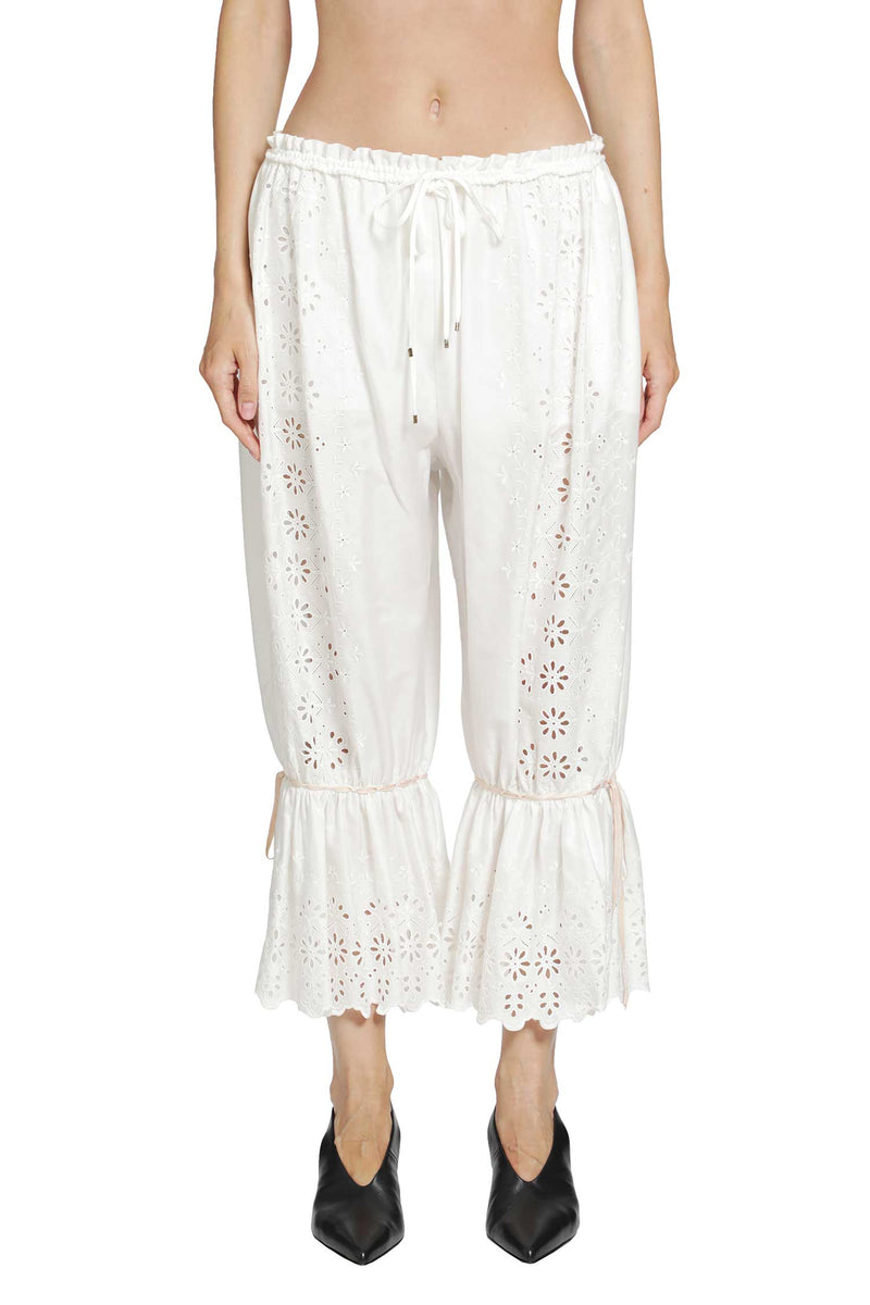 CHLOÉ Cotton Fluid Drawstring Trousers woman