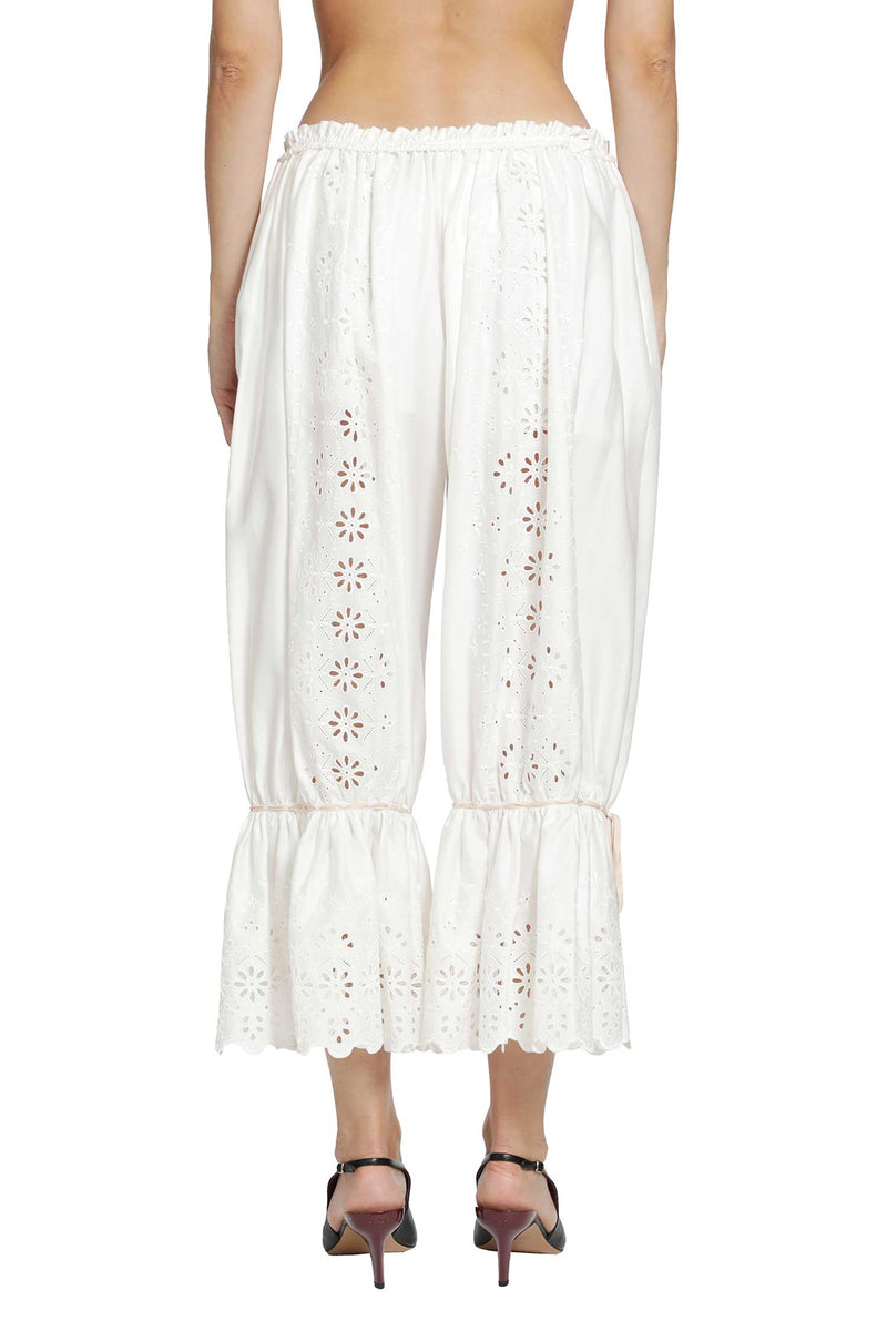 CHLOÉ Cotton Fluid Drawstring Trousers woman