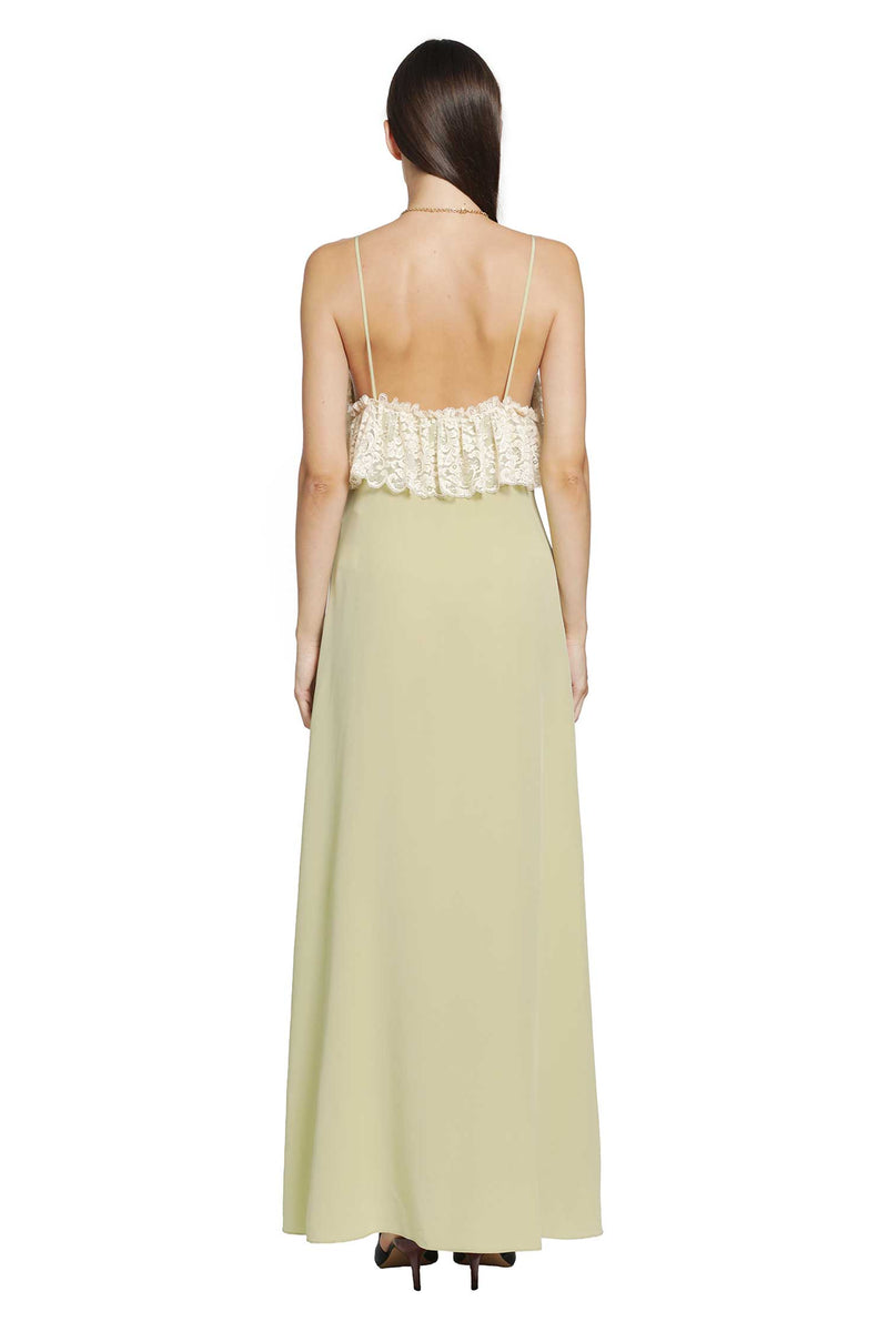 CHLOÉ Crepe De Chine Thin-Strap Long Dress woman