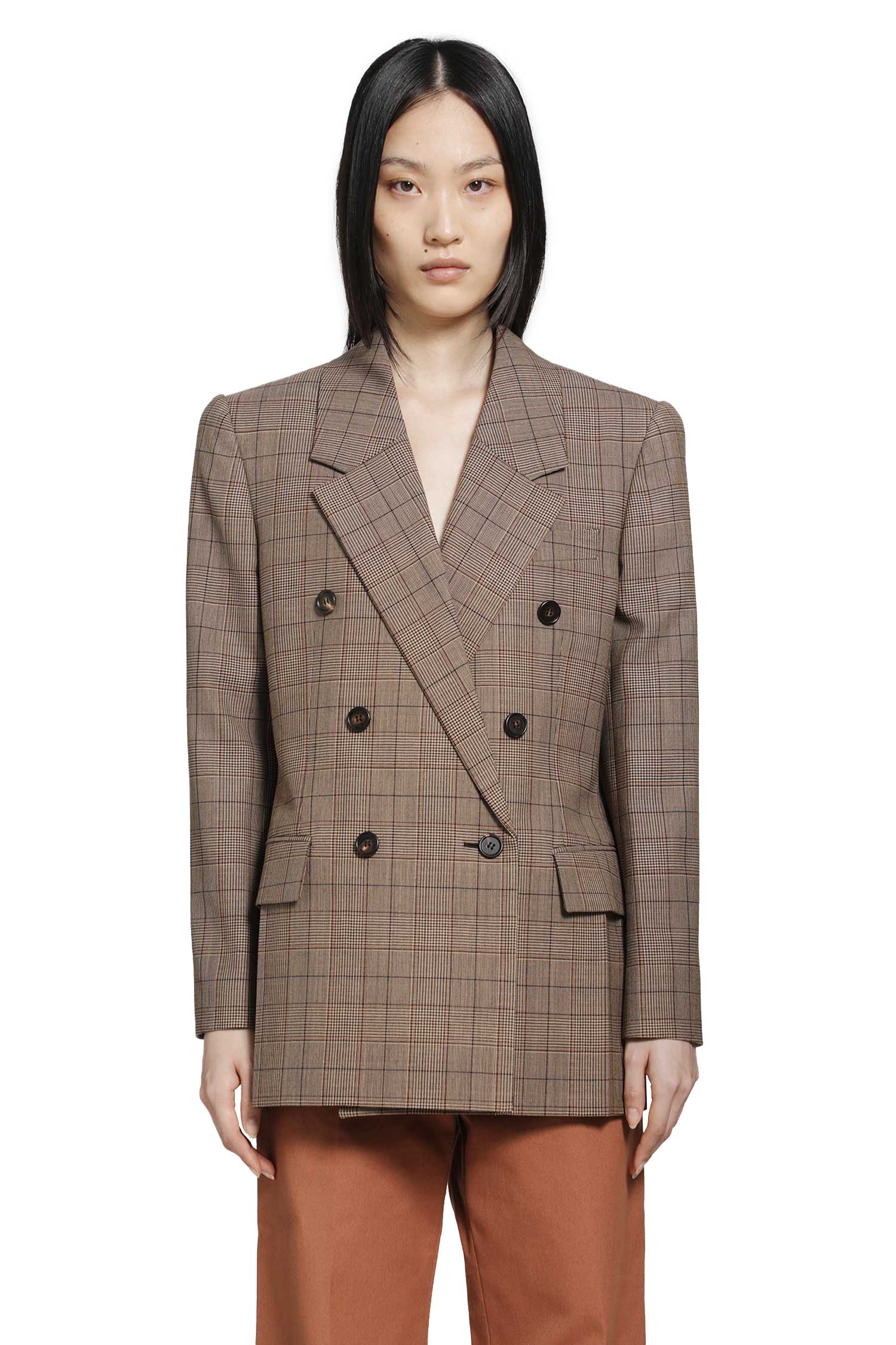 Checked Wool Blazer