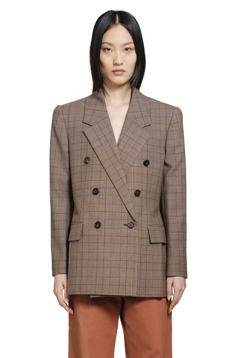 
              CHLOÉ Checked Wool Blazer woman
            