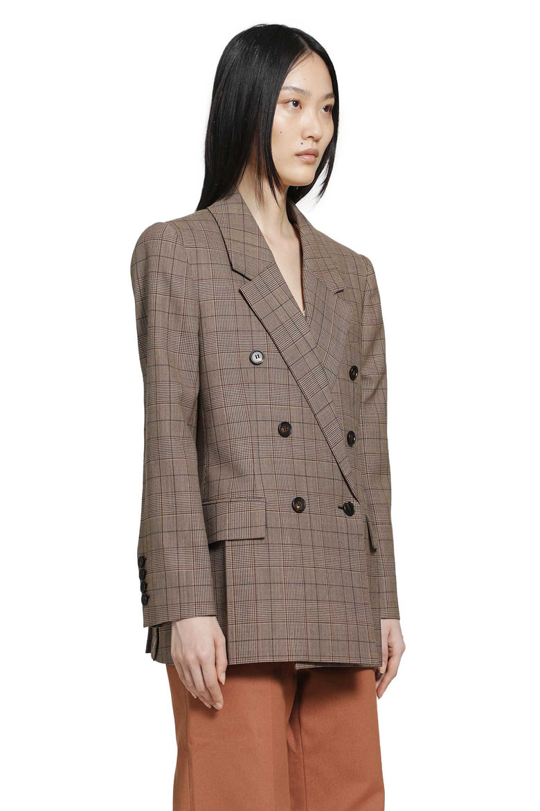 
              CHLOÉ Checked Wool Blazer woman
            