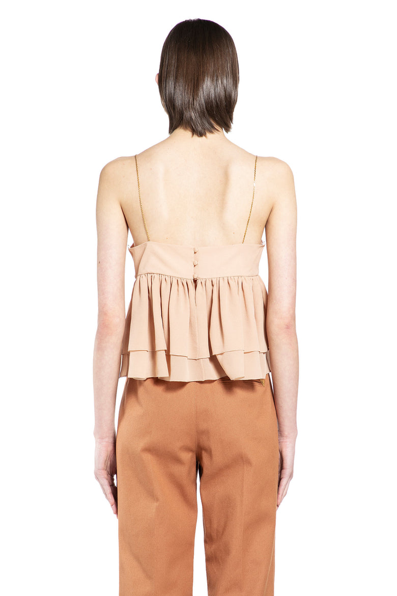CHLOÉ Sleeveless Ruffle Top woman
