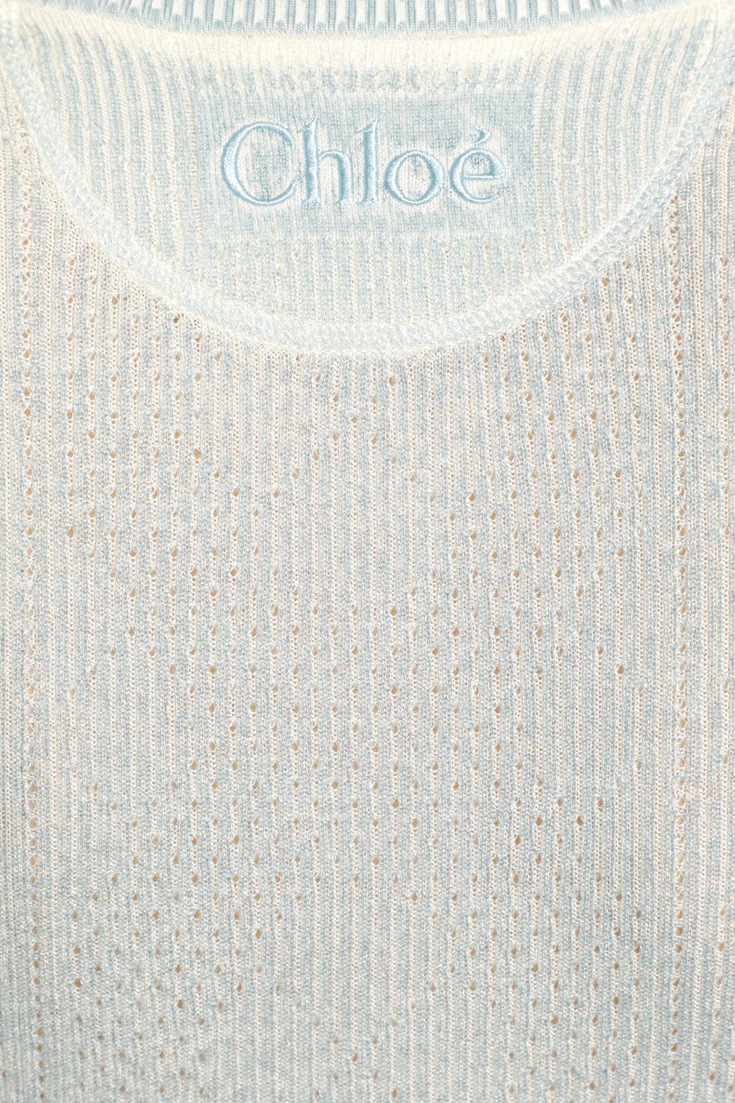 CHLOÉ Short Sleeve Merino Wool Sweater woman