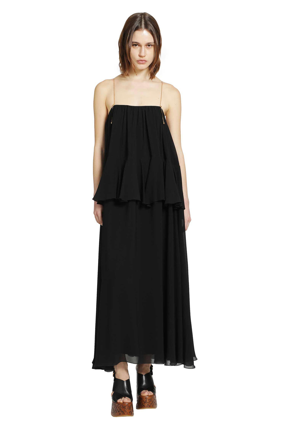 CHLOÉ Silk Georgette Sleeveless Dress woman