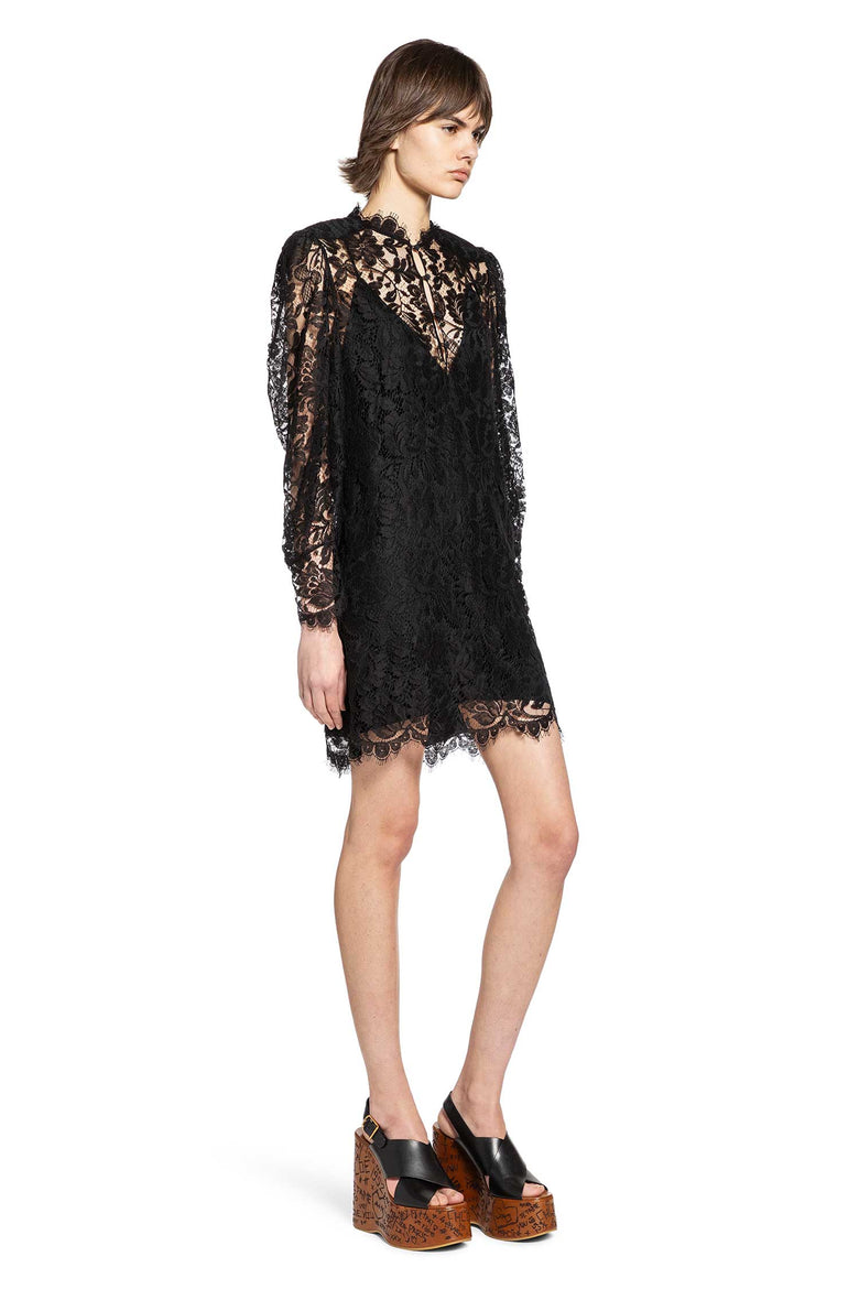 Floral Lace Mini Dress