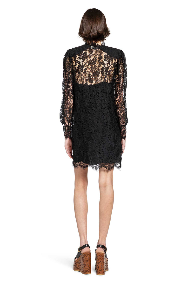 CHLOÉ Floral Lace Mini Dress woman