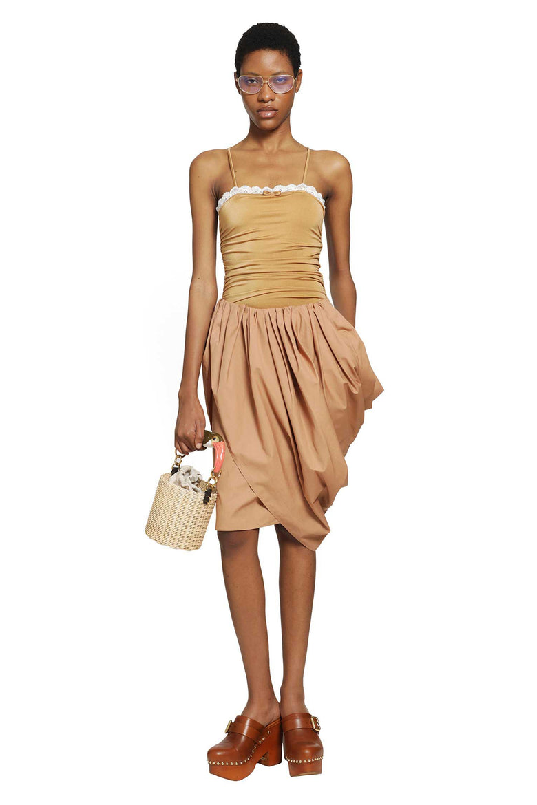 CHLOÉ Stretch Nylon and Lace Bodysuit woman