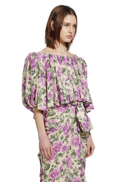 Puff Sleeve Cropped Top