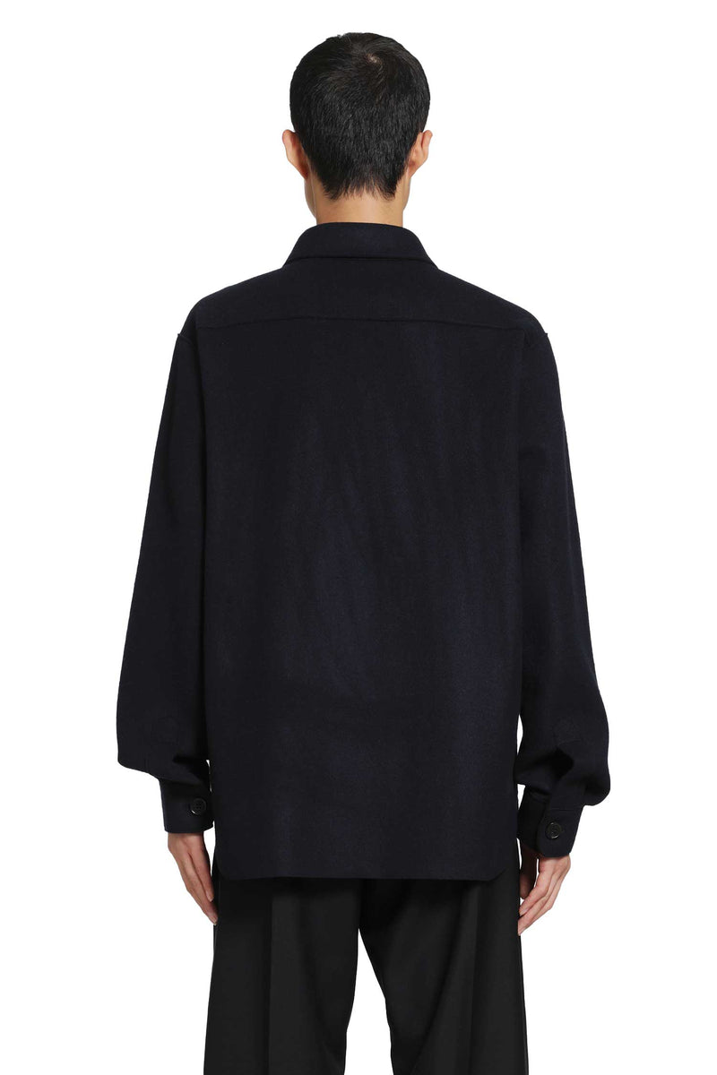 HARRIS WHARF LONDON Wool Cashmere Shirt Jacket man