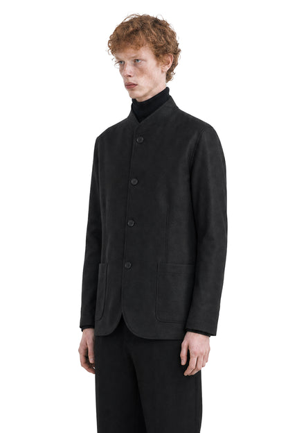Nehru Jacket in Light Pressed Wool