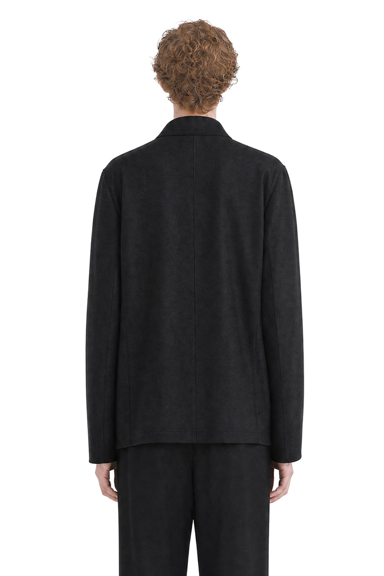 
              HARRIS WHARF LONDON Nehru Jacket in Light Pressed Wool man
            