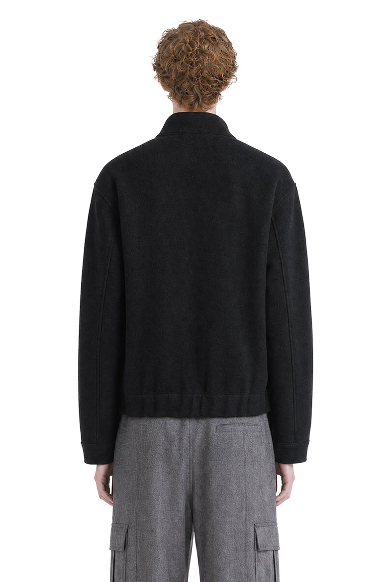 HARRIS WHARF LONDON Boiled Wool Bomber Jacket man