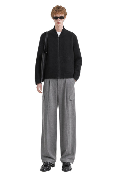 Boiled Wool Bomber Jacket