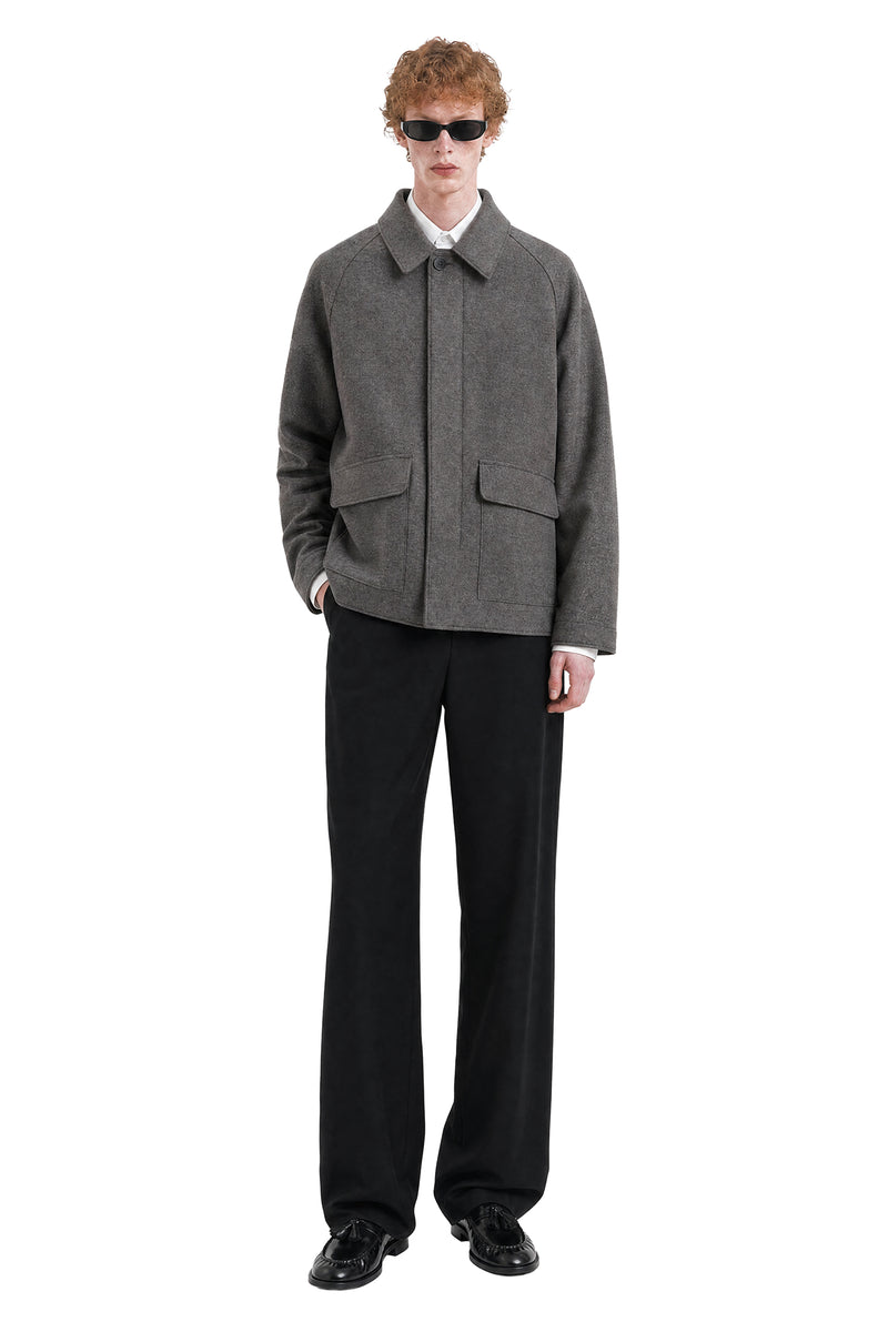HARRIS WHARF LONDON Country Jacket in Pressed Wool man