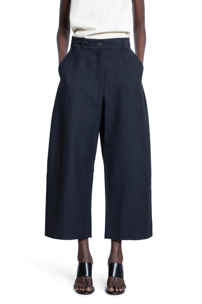 STUDIO NICHOLSON WOMAN BLUE TROUSERS