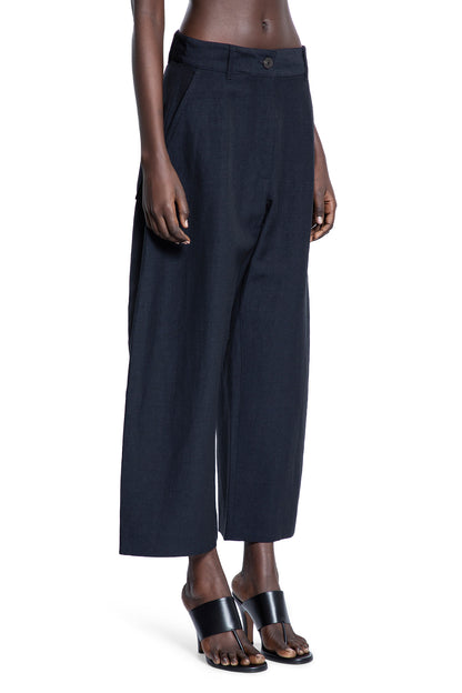 STUDIO NICHOLSON WOMAN BLUE TROUSERS