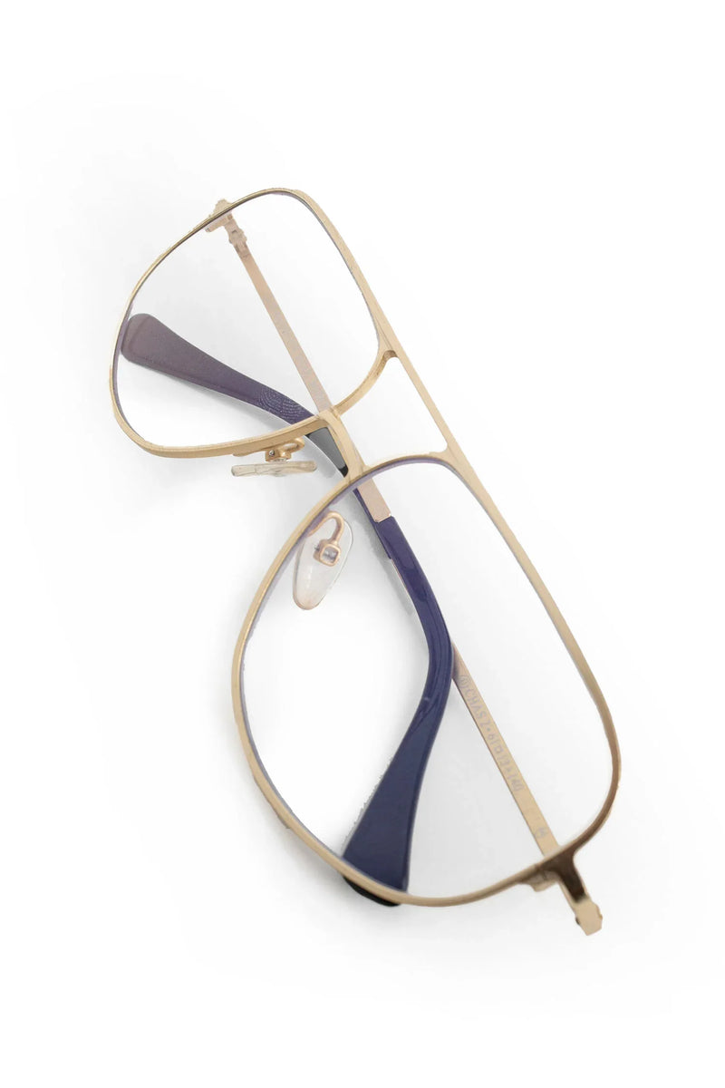 SATURNINO EYEWEAR UNISEX GOLD EYEWEAR - Antonioli.eu