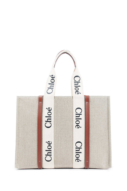CHLOÉ WOMAN BEIGE TOTE BAGS