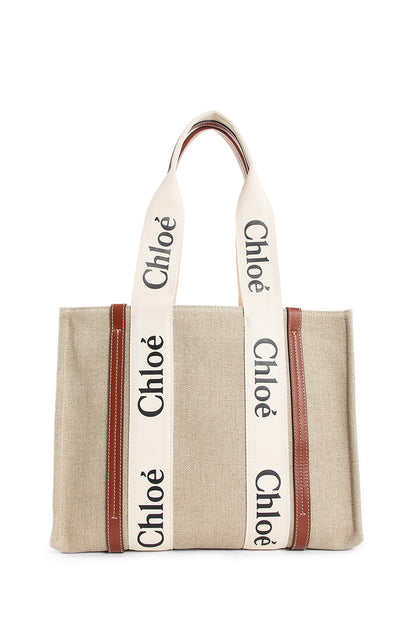 CHLOÉ WOMAN BEIGE TOTE BAGS