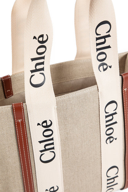 CHLOÉ WOMAN BEIGE TOTE BAGS