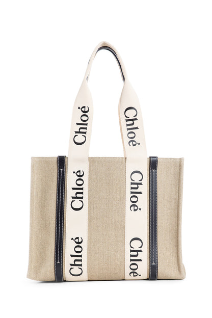 CHLOÉ WOMAN BEIGE TOTE BAGS