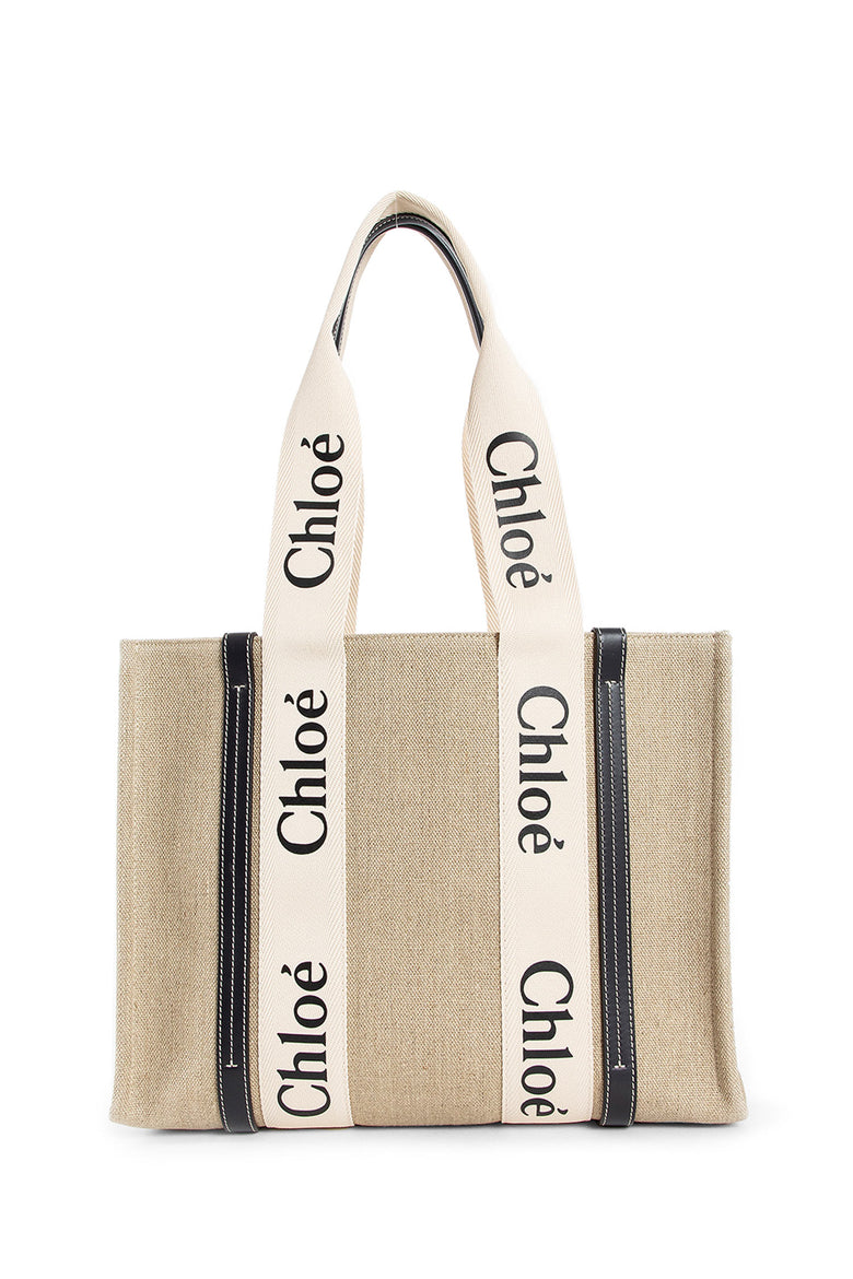 CHLOÉ WOMAN BEIGE TOTE BAGS