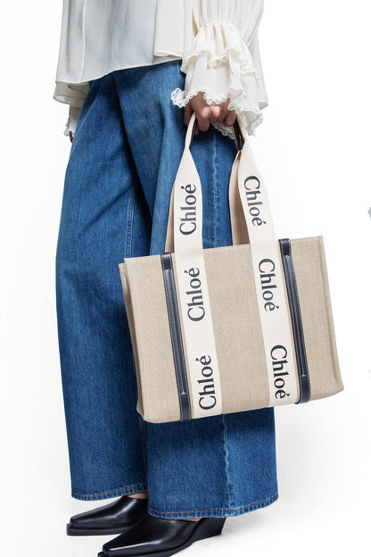 CHLOÉ WOMAN BEIGE TOTE BAGS