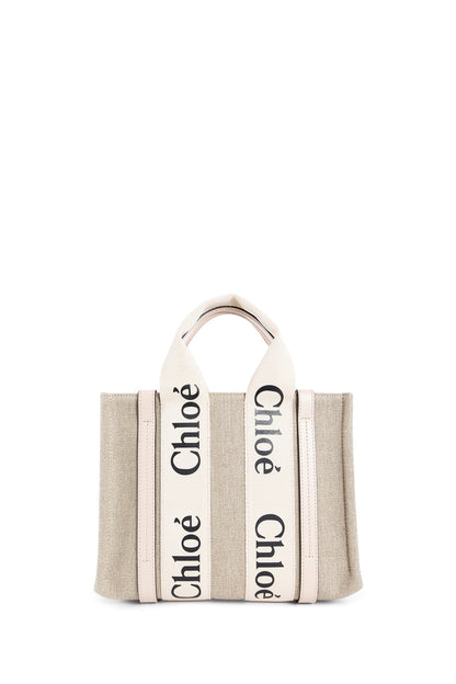 CHLOÉ WOMAN BEIGE TOTE BAGS