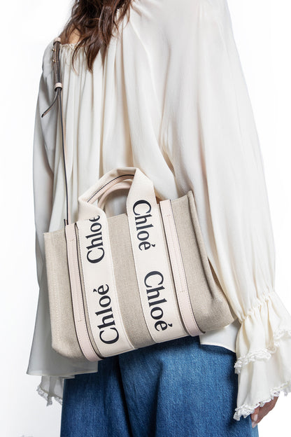 CHLOÉ WOMAN BEIGE TOTE BAGS