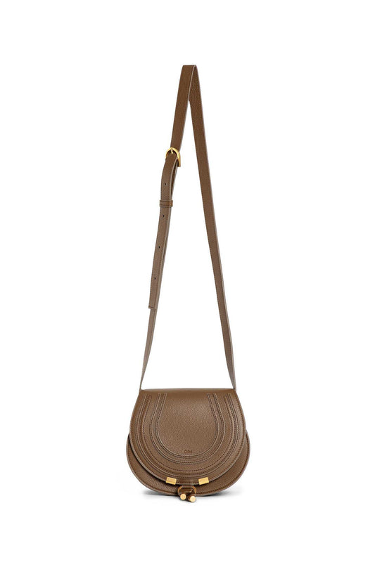 CHLOÉ WOMAN BROWN CROSSBODY BAGS