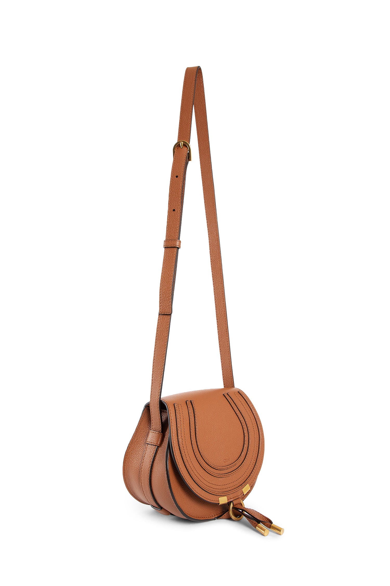 CHLOÉ WOMAN BROWN CROSSBODY BAGS