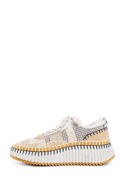 CHLOÉ WOMAN BEIGE SNEAKERS