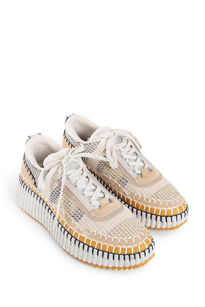 CHLOÉ WOMAN BEIGE SNEAKERS