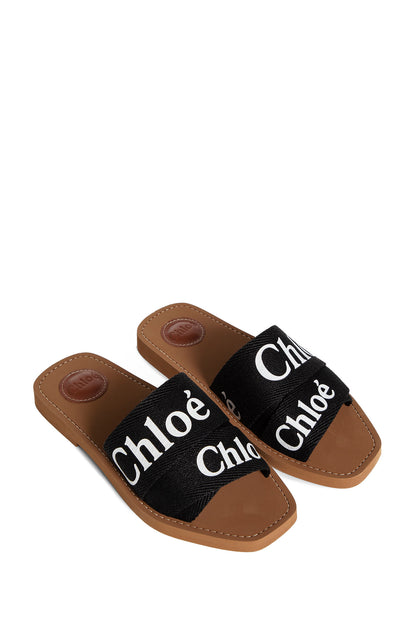 CHLOÉ WOMAN BLACK SANDALS & SLIDES