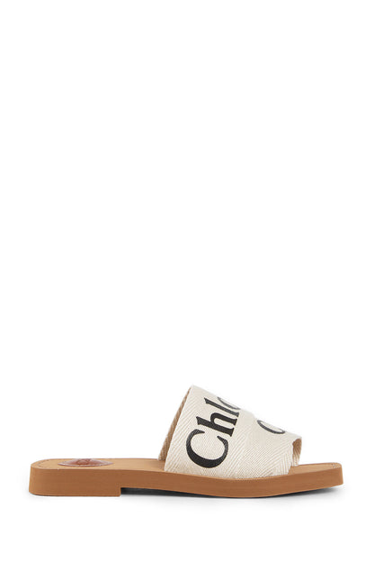 CHLOÉ WOMAN WHITE SANDALS & SLIDES