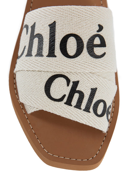 CHLOÉ WOMAN WHITE SANDALS & SLIDES