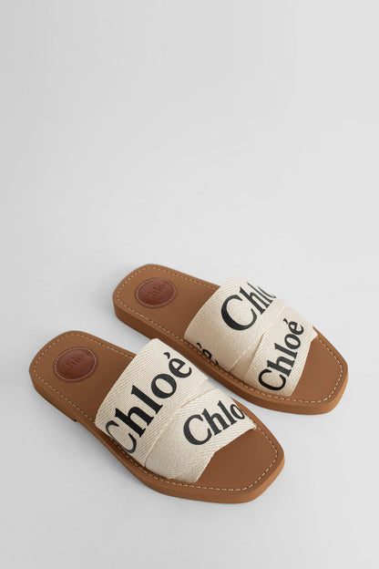 CHLOÉ WOMAN WHITE SANDALS & SLIDES