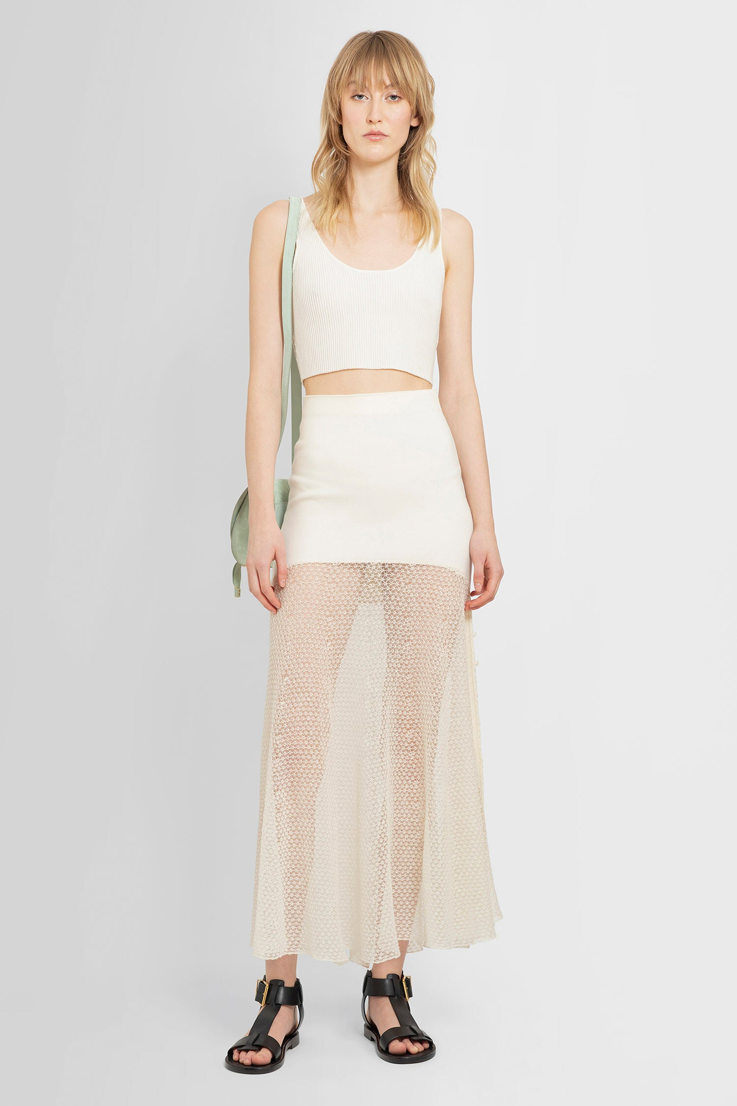 CHLOÉ WOMAN OFF-WHITE SKIRTS