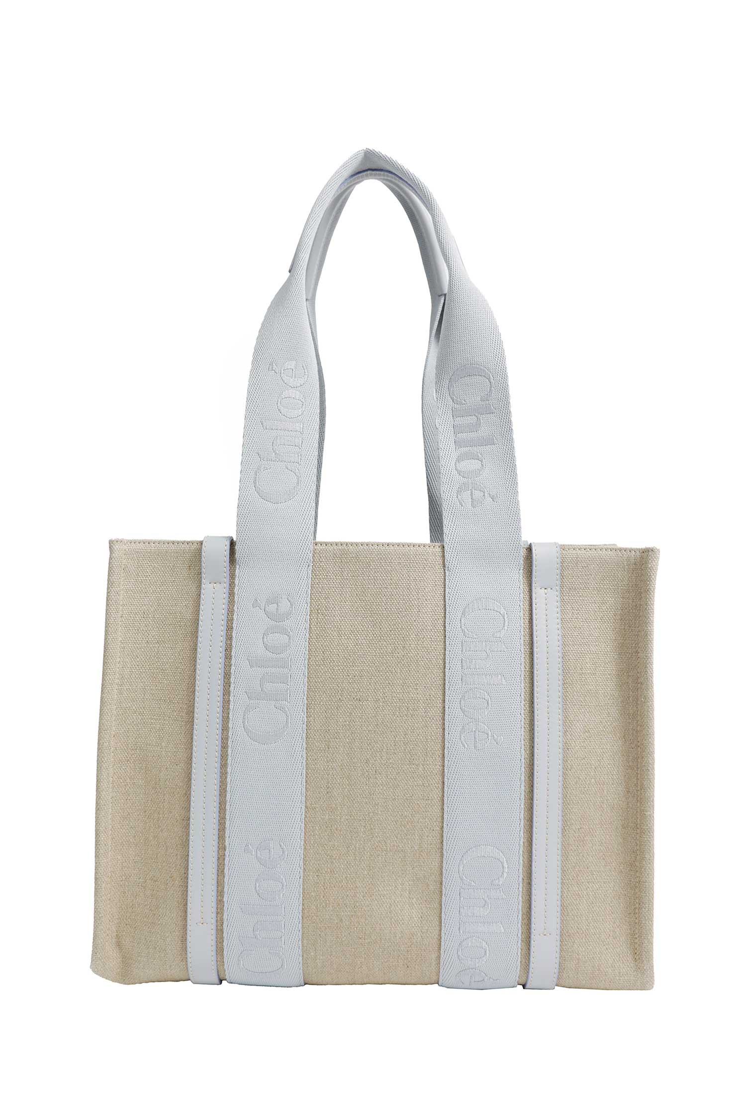 CHLOÉ Woody Tote Bag in Linen woman