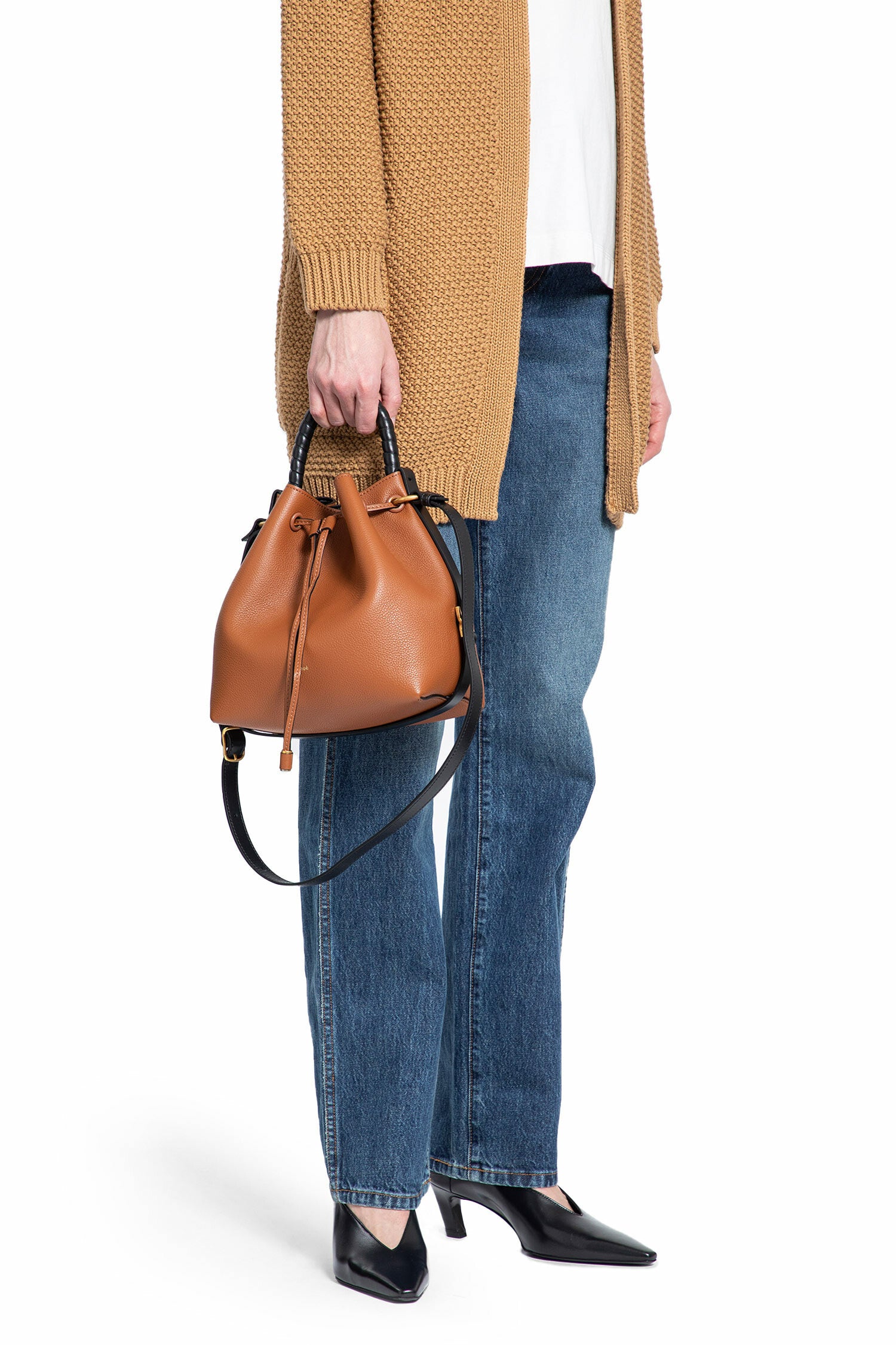 CHLOÉ WOMAN BROWN TOP HANDLE BAGS