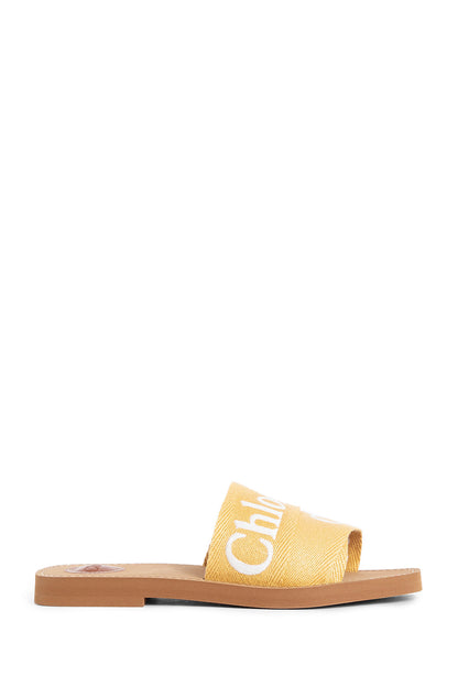 CHLOÉ WOMAN YELLOW SANDALS & SLIDES