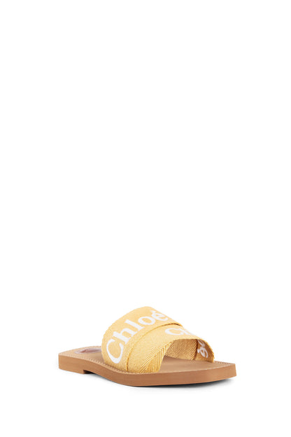 CHLOÉ WOMAN YELLOW SANDALS & SLIDES