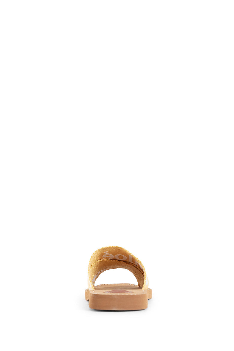 CHLOÉ WOMAN YELLOW SANDALS & SLIDES