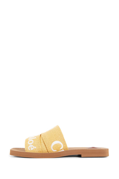 CHLOÉ WOMAN YELLOW SANDALS & SLIDES