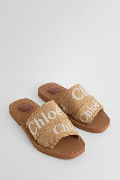 CHLOÉ WOMAN BEIGE SANDALS & SLIDES