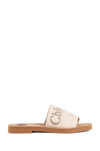 CHLOÉ WOMAN BEIGE SANDALS & SLIDES