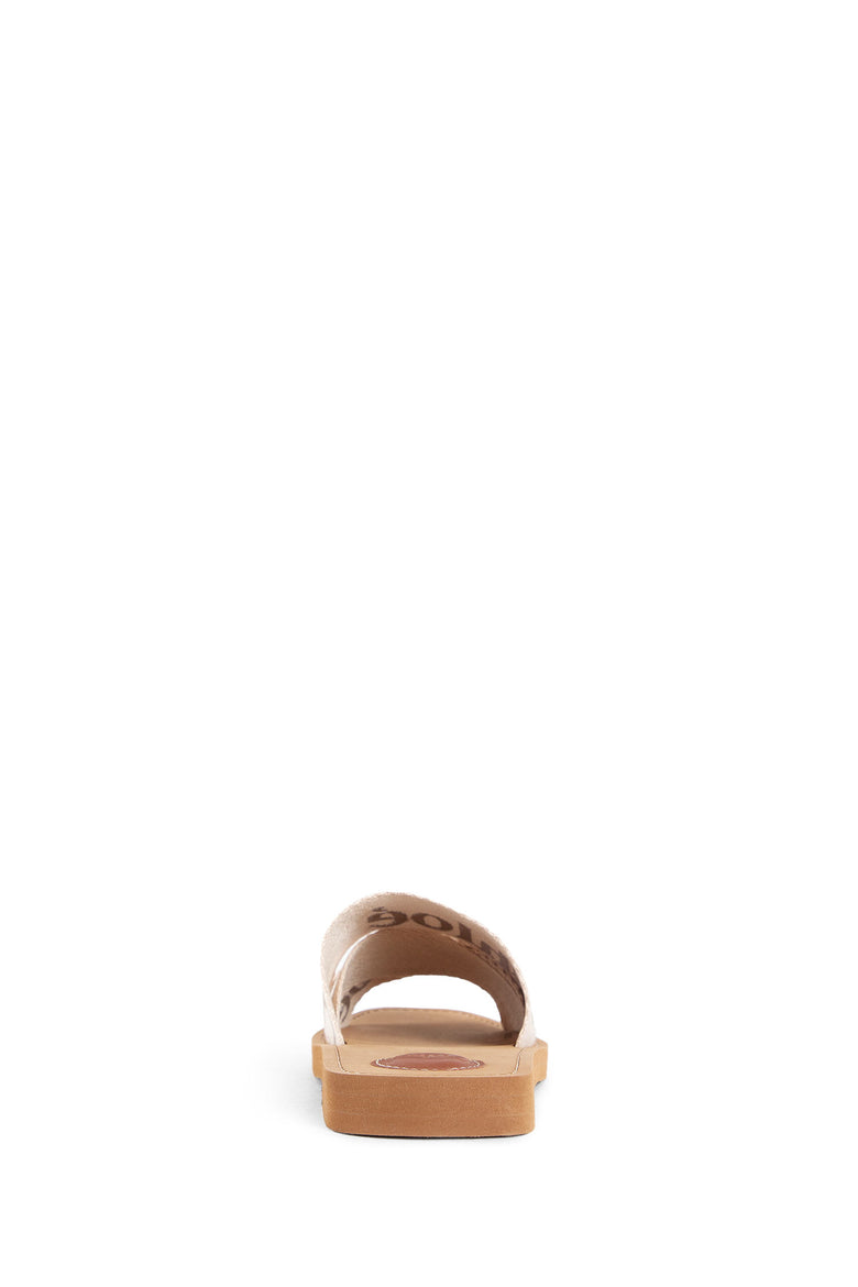 CHLOÉ WOMAN BEIGE SANDALS & SLIDES