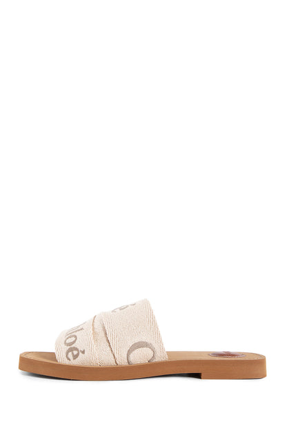 CHLOÉ WOMAN BEIGE SANDALS & SLIDES